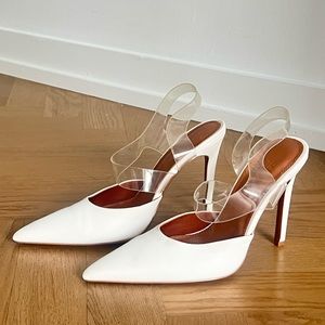 ASOS DESIGN white heels US size 8